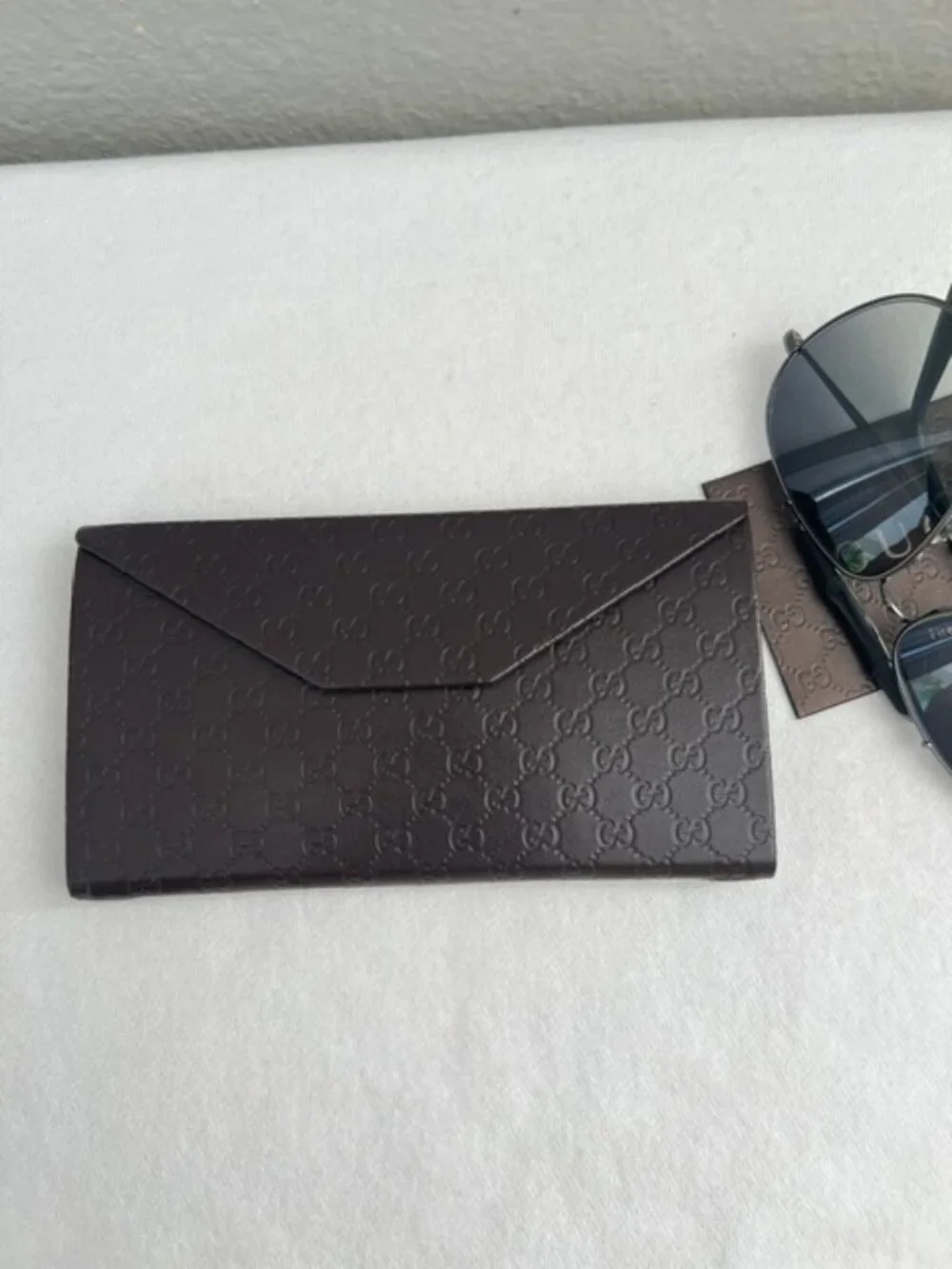 Gucci Silver Gradient Aviator Sunglasses
